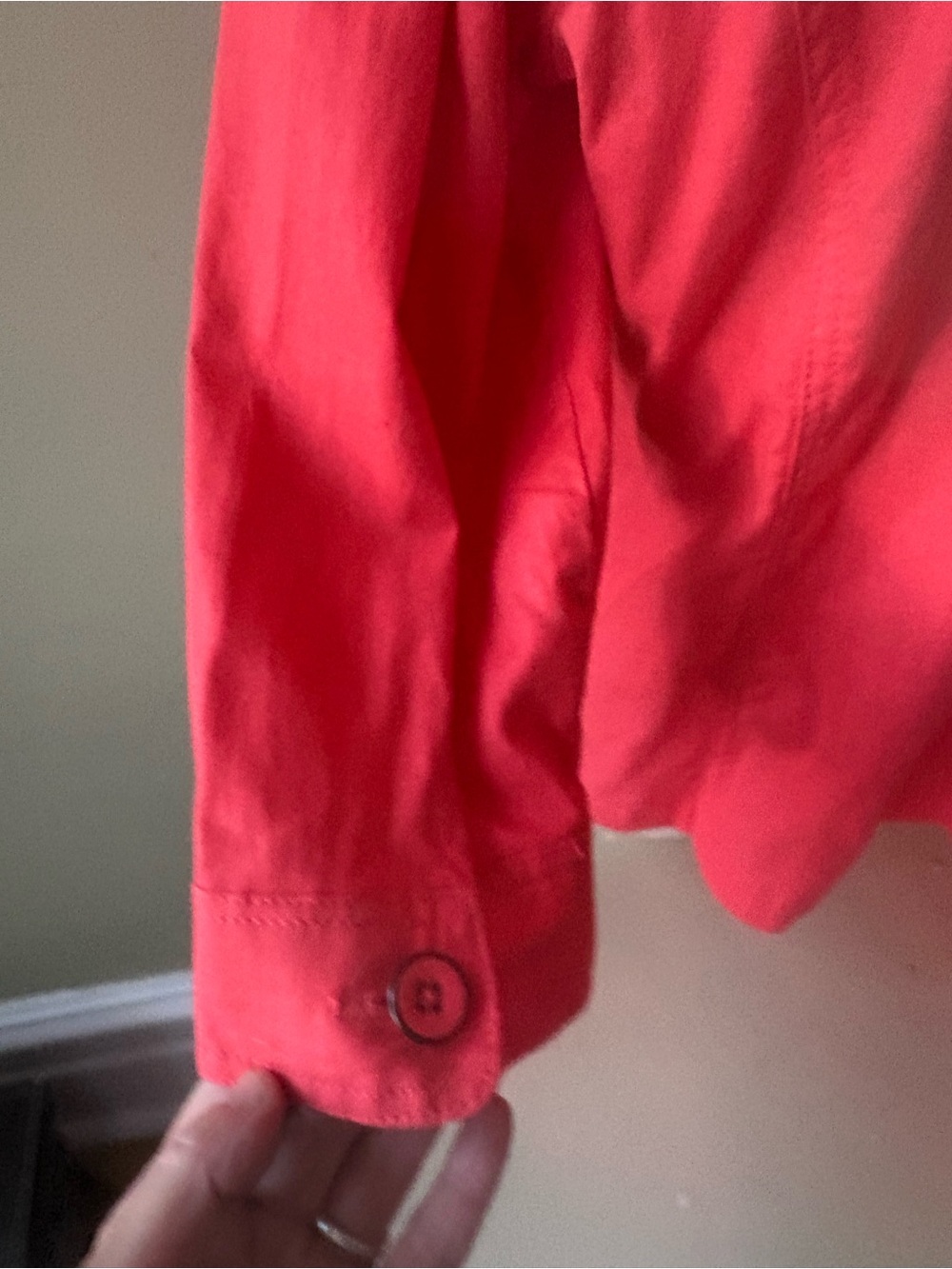 Northern Reflections Women’s coral button up jacket linen cotton Sz L - Picture 5 of 11